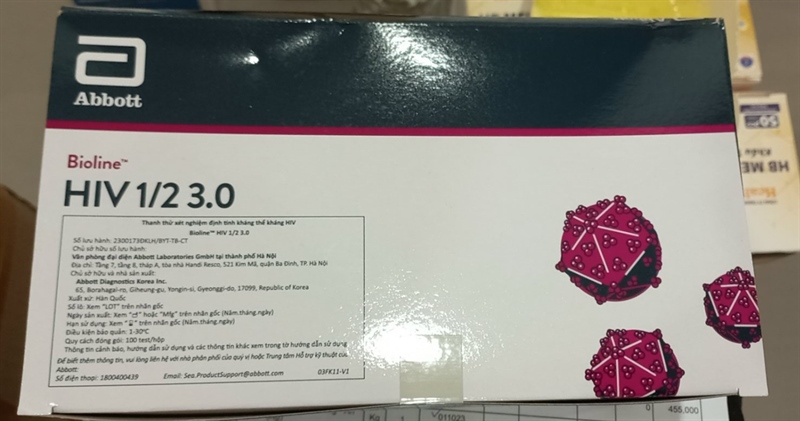 SD Bioline HIV - 1/2 3.0 (Multi) (H*100test) - Hàn Quốc 2