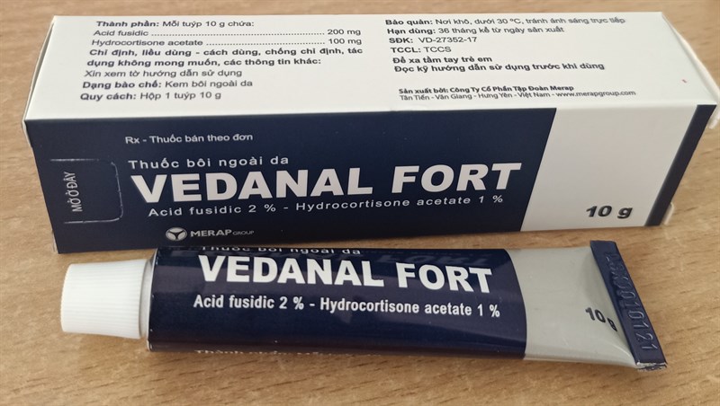 Vedanal fort 10g (Điều trị viêm da) - Merap