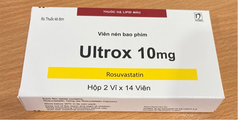 Ultrox 10mg (Rosuvastatin) (Hộp 2 vỉ x 14 viên) - Thổ Nhĩ Kỳ (Hộp)