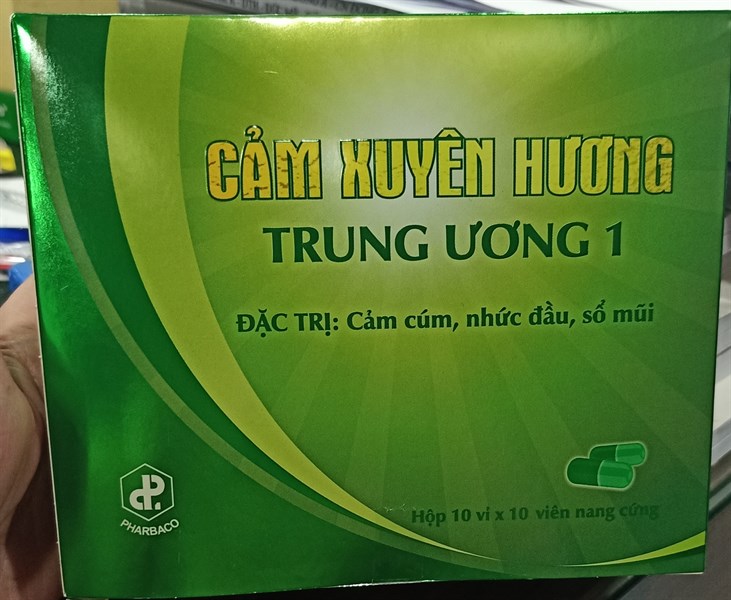 Cảm xuyên hương Trung ương 1 (H*10vỉ*10viên) - TW1 Pharbaco