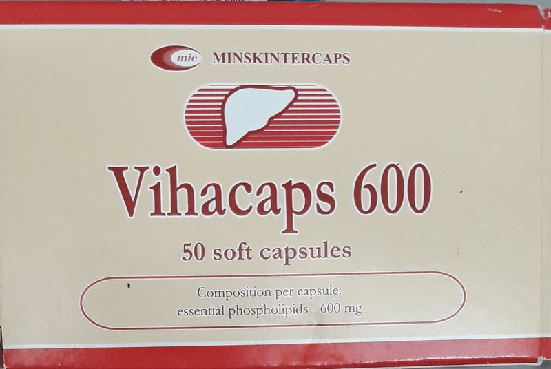 Vihacaps 600 Hỗ trợ cải thiện các triệu chứng bệnh lý gan (Hộp 5 vỉ x 10 viên) - CH Belarus