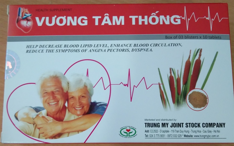 Vương tâm thống (Hộp 3vỉ*10viên ) - NPP Đông Tây