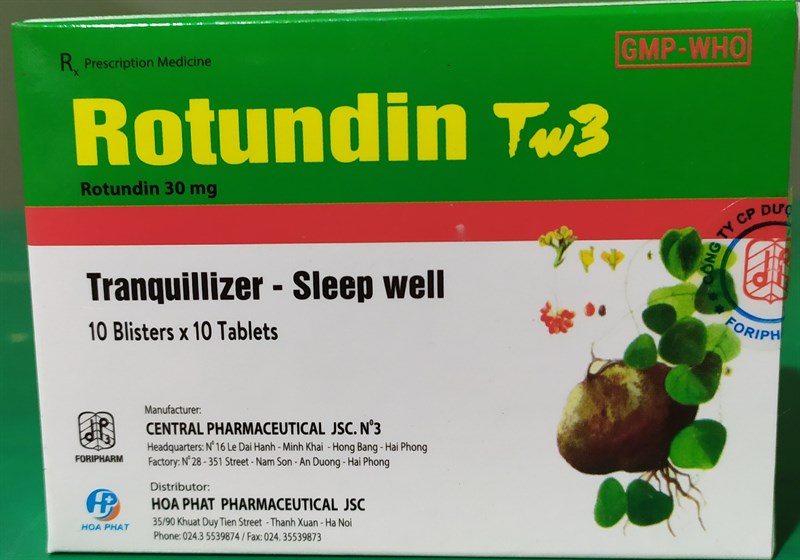 Rotundin 30mg (H*10vỉ*10viên) - TW3