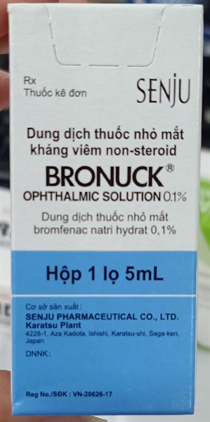 Thuốc nhỏ mắt Bronuck 5ml - Nhật Bản