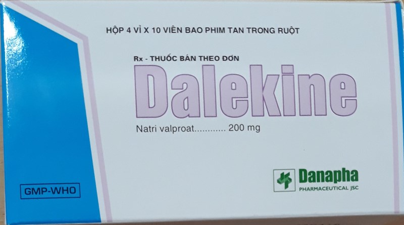 Dalekine (Động kinh) (Natri valproat 200mg) (Hộp 4 vỉ x 10 viên) - Danapha