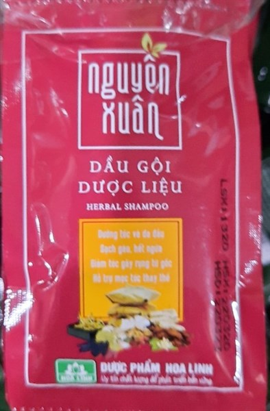 Dầu gội Nguyên Xuân (đỏ) (Dây*10gói) - Hoa Linh