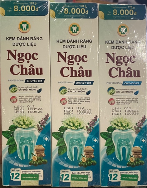 Kem đánh răng Ngọc Châu chuyên gia 170g (Cọc 6 tub) - Hoa Linh