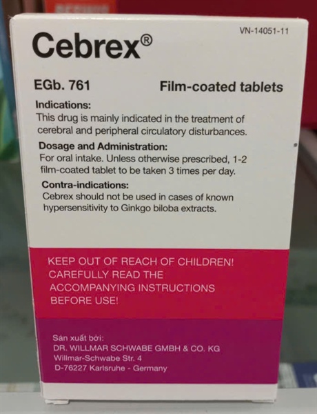 Cebrex (Hộp 6 vỉ x 20 viên) - Germany