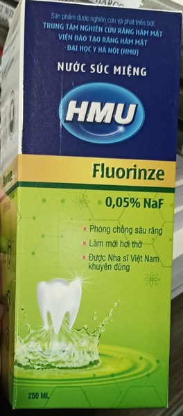 Nước súc miệng HMU Fluorinze 250ml - Nguyễn Thiệu