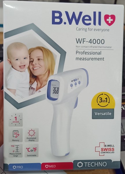 Nhiệt kế hồng ngoại B.Well (Model: WF-4000) - Thụy Sỹ