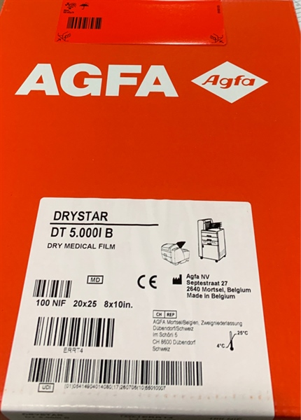 Phim khô Drystar DT 5000 IB 8 x 10in (20x25cm)(Hộp 100 tờ) - AGFA/Bỉ 2