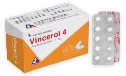 Vincerol 4 (Acenocoumarol 4mg) (H*10vỉ*10viên) - Vĩnh Phúc