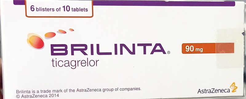 Brilinta (Thuốc chống đông máu huyết khối) (H*6vỉ*10viên) - Thụy Điển