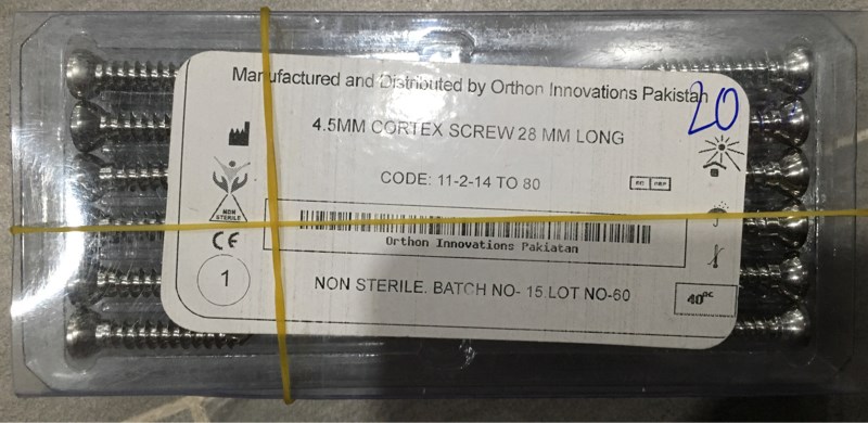 Vít cứng 4,5 dài 28,0mm - Pakistan