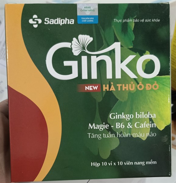Ginko 120mg (Hà thủ ô đỏ) (H*10vỉ*10viên) - Sadipha