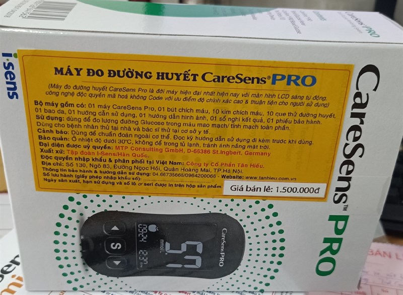 Máy đo đường huyết Caresens Pro - I-Sens/Hàn Quốc