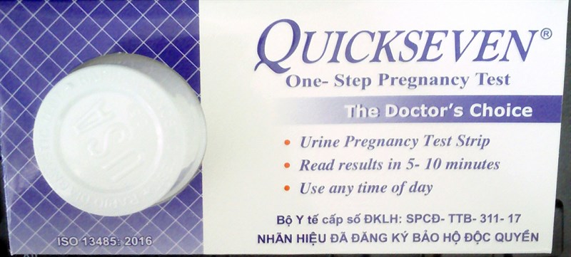 Dụng cụ phát hiện thai sớm Quickseven (H*24test) - Tanaphar