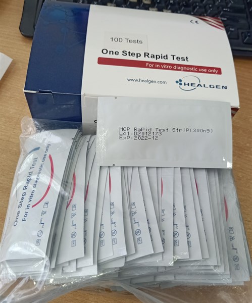 Test thử ma túy 1 chân Healgen (Mop Rapid test strip) (H*100 test) - USA