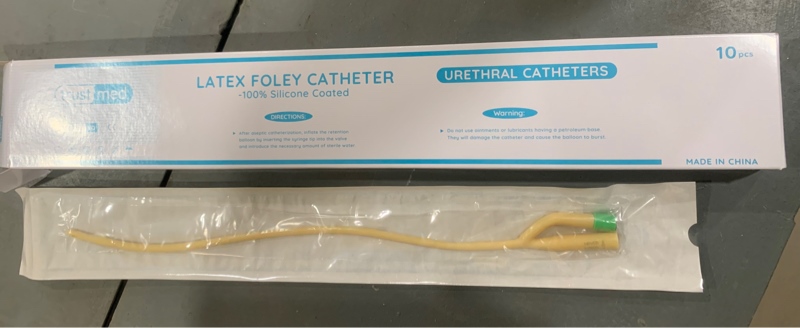 Sond foley 2 nhánh các số (Latex Foley Catheter) (10 cái/Hộp) - Trung Quốc (An Sinh) 2