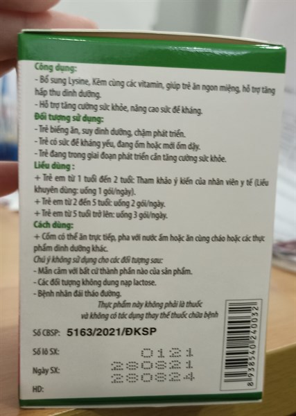 Cốm ăn ngon trẻ em TT Kids (H*20gói*3g) - Traphaco 2