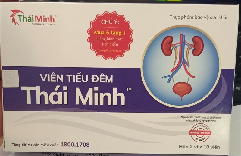Viên tiểu đêm Thái Minh (H*2vỉ*10viên) - Thái Minh