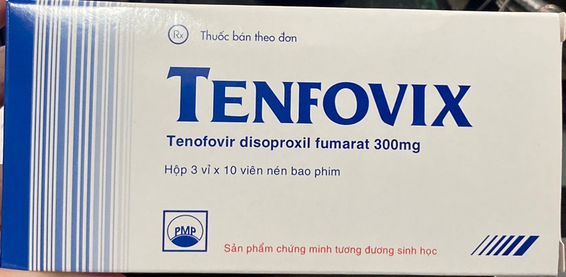 Tenfovix (Tenofovir disoproxiI fumarate 300mg) (Hộp 3 vỉ x 10 viên) - Pymepharco