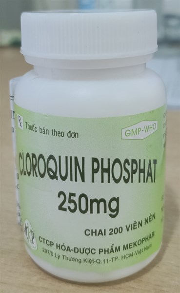 Cloroquin Phosphat 250mg (Lọ*200viên nén) - Mekophar