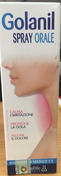 Golanil spray orale 30ml (Làm giảm ho, nóng rát họng,...) - Italya