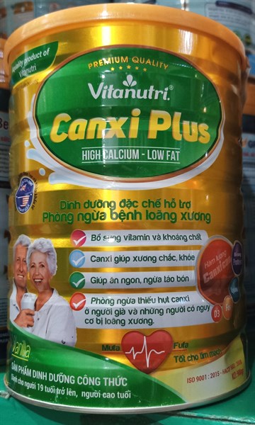 Vitanutri canxi plus (cho người 19 tuổi trở lên; người cao tuổi) 900g - Hoàng Trung Kha