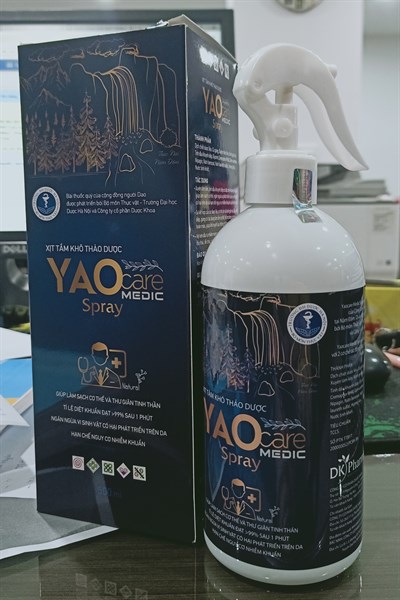 Xịt tắm khô thảo dược YAO Care medic spray 500ml - Dược Khoa (Chai)