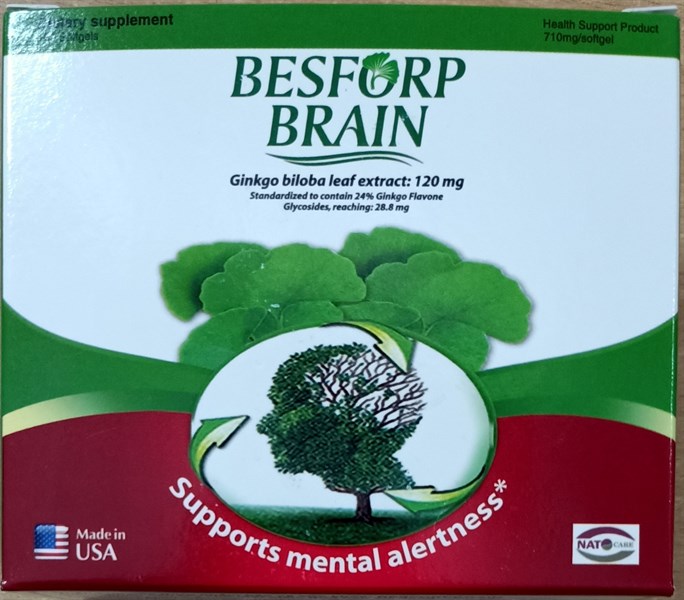 Besforp Brain (Giúp tăng cường tuần hoàn máu não) (H*10vỉ*10viên) - PP Nam Thái Hoa