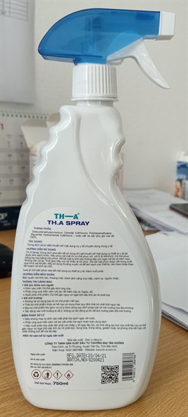 THA Spray 750ml Dung dịch khử khuẩn bề mặt - Tân Hương/VN 2