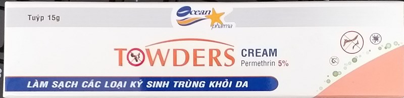 Towders cream 15g (Làm sạch các loại ký sinh trùng khỏi da) - Quang Xanh