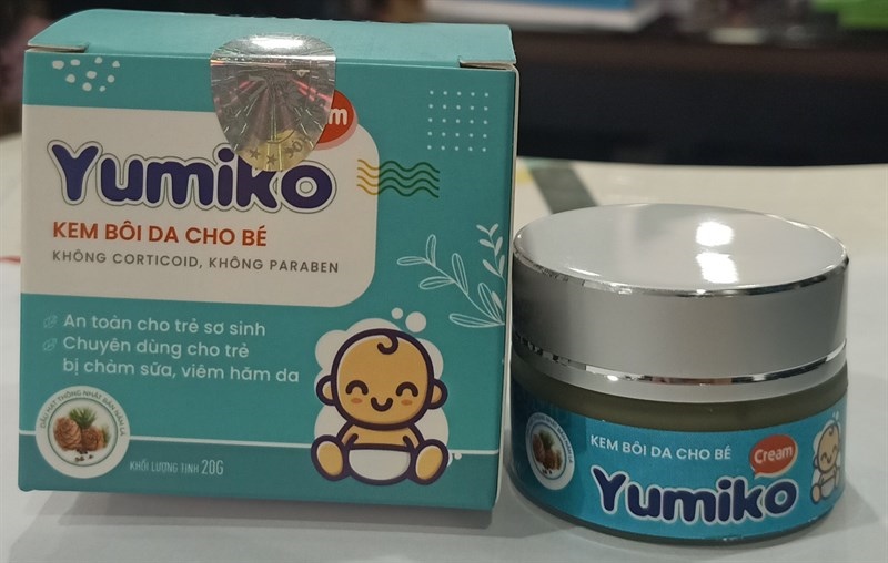 Kem bôi da cho bé Yumiko Cream 20g (Trẻ bị tràm sữa, viêm hăm da) - SJK