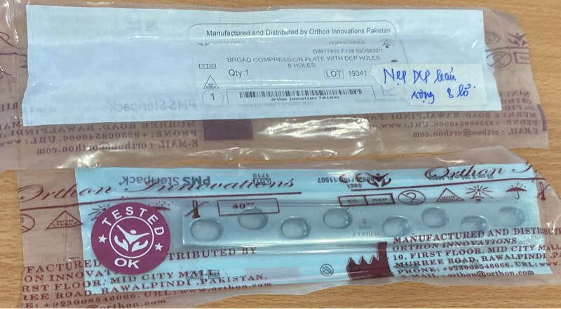 Nẹp DCP bản rộng 8 lỗ - Pakistan