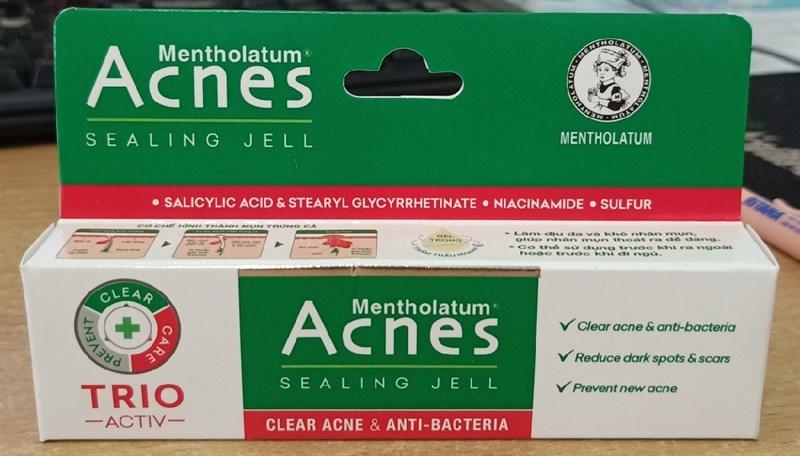 Gel sạch mụn & kháng khuẩn (Acnes sealing jell) 18g - Rohto/VN