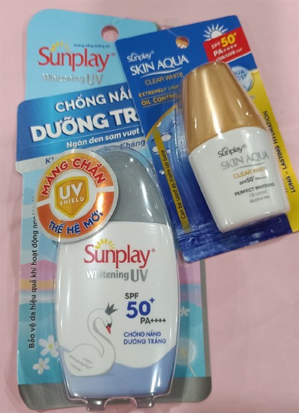 Sữa chống nắng dưỡng trắng Sunplay 30g (Whitening UV SPF50) - Rohto