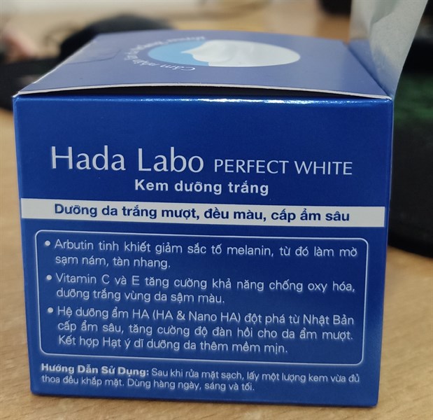 Kem dưỡng trắng (Hada Labo Perfect white cream) 50g - Rohto/VN 2