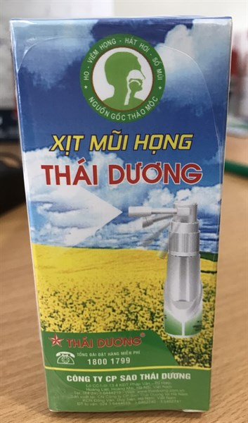 Xịt mũi họng thái dương 20ml - Thái Dương