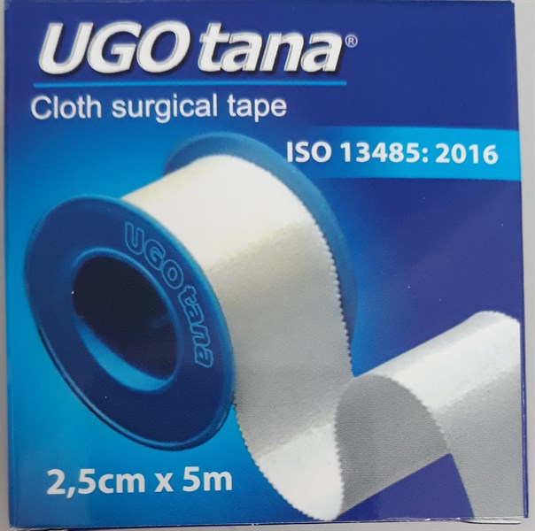Băng dính cuộn vải lụa y tế UGO TANA 2,5cm*5m (H*12cuộn) - Tanaphar