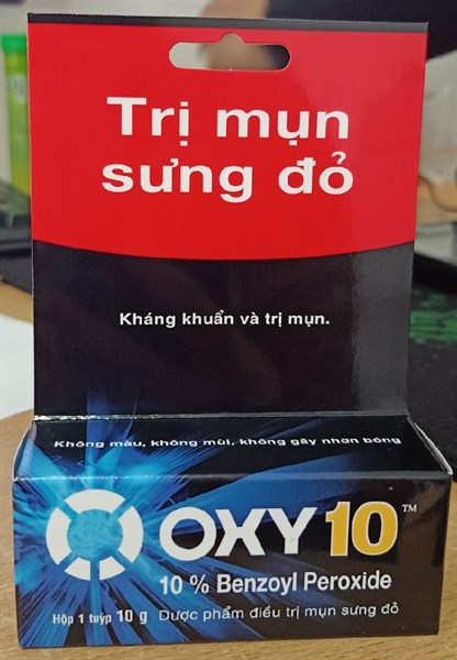 Kem trị mụn bọc, sưng đỏ Oxy 10 10g - Rohto (Việt Nam)