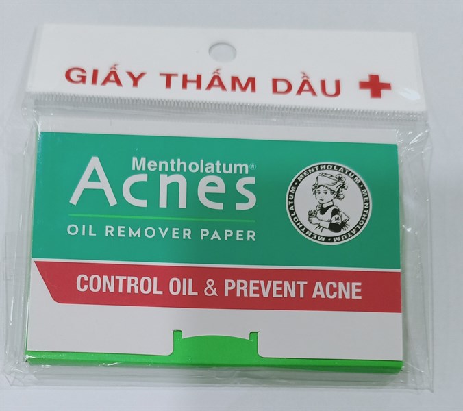 Giấy thấm dầu (Acnes Oil Remover Paper) 100 tờ - Rohto/VN