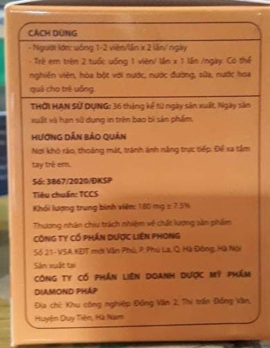 Bromelin LP (Diamond Pháp) Hỗ trợ giảm sưng, phù nề do viêm (H*10vỉ*10viên) 2