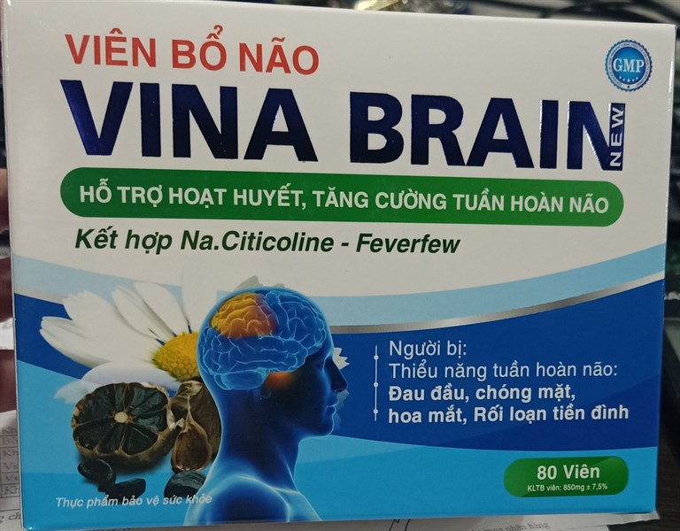 Viên bổ não Vina Brain new (H*8vỉ*10viên) - Vshine