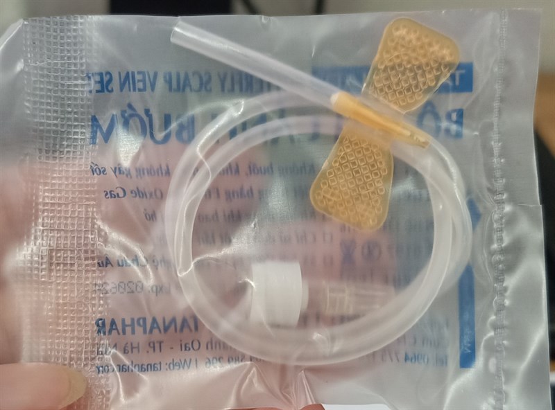 Bộ kim cánh bướm Tanako vàng 25G x 3/4'' (H*100bộ) - Tanaphar 2