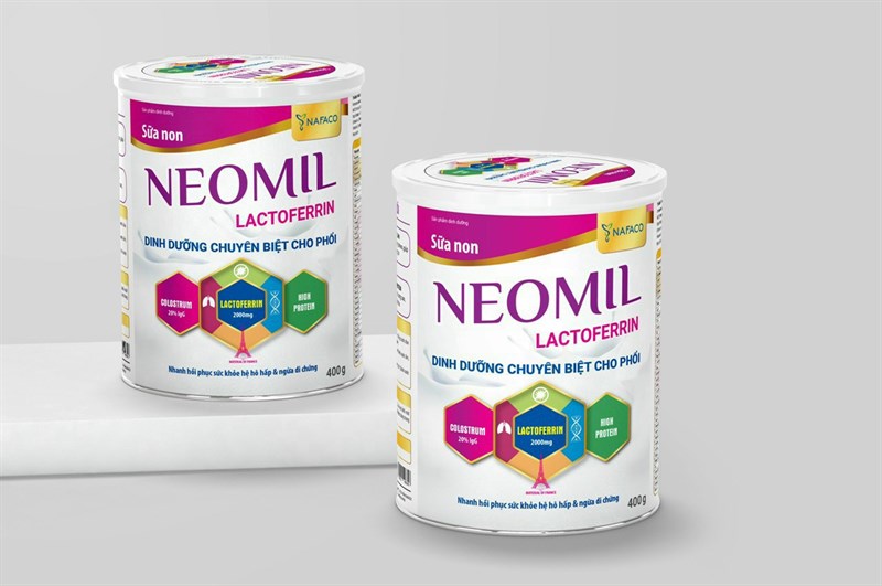 Sữa non Neomil Lactoferrin 400g (Dinh dưỡng chuyên biệt cho phổi) - Nafaco