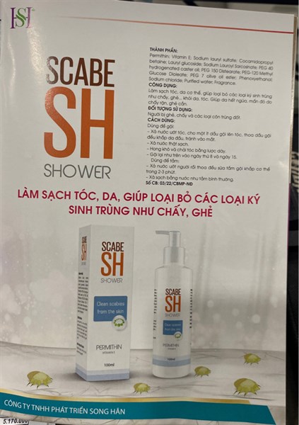 Tắm ghẻ Scabe SH Shower 100ml - Song Hân 2