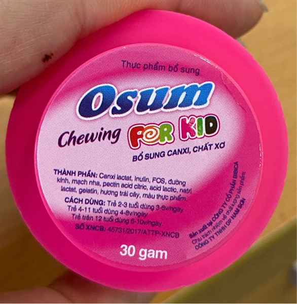 Kẹo Osum chewing for kid (Lọ 30g) - Bibicar 2