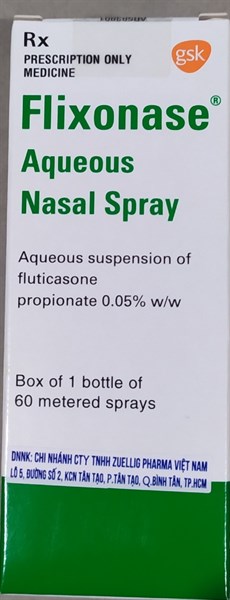 Flixonase xịt 0.05% 60dose - Glaxo/Tây Ban Nha
