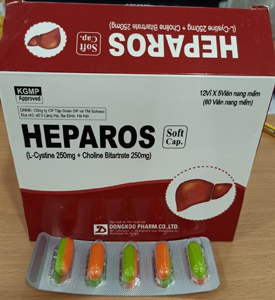 Heparos (Tăng cường chức năng gan) (H*12vỉ*5viên) - Korea